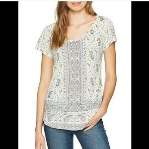Lucky Brand Paisley Boho Top